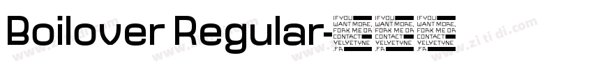 Boilover Regular字体转换